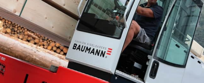 Title graphic for Baumann blog about operating costs of a sideloader